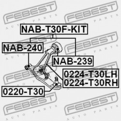 ELSŐ LENGŐKAR PERSELYKÉSZLET (HIDRAULIKUS NISSAN X-TRAIL T30 2004.03-2006.12 CA) 54500-8H310