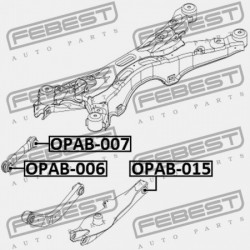 VEZÉRLŐKAR PERSELY HÁTSÓ KERESZTIRÁNYÚ KAR OPEL SIGNUM 2003-2008 423001