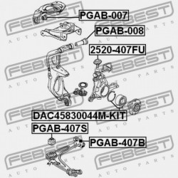 ALSÓ ELSŐ LENGŐKAR HÁTSÓ PERSELY CITROEN C6 2005-2012 3521.J6