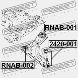 HÁTSÓ LENGŐKAR PERSELY ELÖL RENAULT LAGUNA III 2007-2015 545010008R