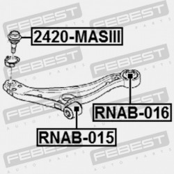 ELSŐ LENGŐKAR HÁTSÓ PERSELY RENAULT MASTER III 2010- 8200688871