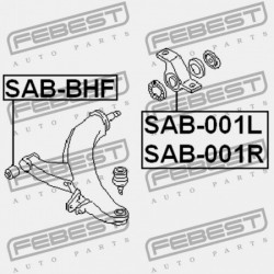 BAL HÁTSÓ ELSŐ VEZÉRLŐKAR PERSELY SUBARU LEGACY B12 1998.04-2003.06 EL 20201-AC110