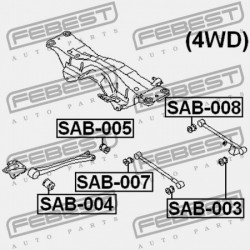 VEZÉRLŐKAR PERSELY HÁTSÓ KERESZTIRÁNYÚ SUBARU IMPREZA G11 2000.02-2007.04 JP 20251-AA010