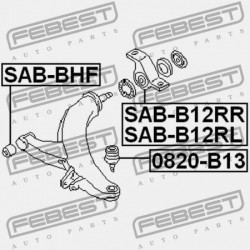 BAL HÁTSÓ ELSŐ VEZÉRLŐKAR PERSELY SUBARU LEGACY B12 1998.04-2003.06 EL 20201-FC110