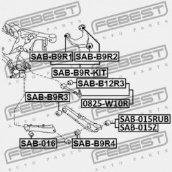 5 DB-OS HÁTSÓ FELSŐ LENGŐKAR PERSELYEK SUBARU IMPREZA G12 2007.03- JP 20252-XA01A