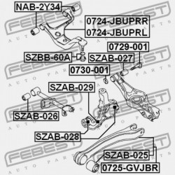 HÁTSÓ LENGŐKAR PERSELY SUZUKI GRAND VITARA/ESCUDO JB416/JB420/JB627 2006-2014 46371-65J00