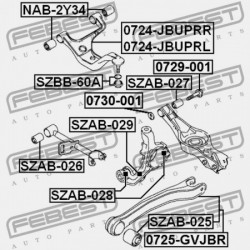 HÁTSÓ CSUKLÓPERSELY SUZUKI GRAND VITARA/ESCUDO JB416/JB420/JB627 2006-2014 46150-65J00