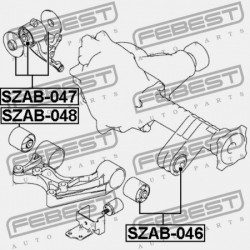 SUZUKI GRAND VITARA/ESCUDO JB416/JB420/JB627 ELSŐ DIFFERENCIÁLMŰ PÁRNA PERSELY 2006-2014 27620-66J22