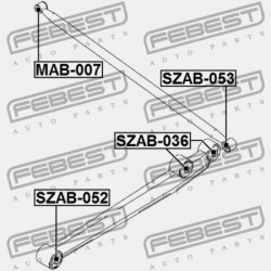 ELSŐ ALSÓ LENGŐKAR PERSELY SUZUKI IGNIS RG413/RG415/RM413/RM415 2000-2008 46201-86G00