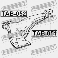 ELSŐ LENGŐKAR HÁTSÓ PERSELY TOYOTA CORSA/TERCEL EL4,NL40 1990.09-1994.09 JP 48068-16060