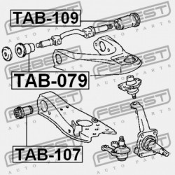 ELSŐ FELSŐ VEZÉRLŐKAR PERSELY TOYOTA CROWN GS13,LS13,MS13,YS130,UZS131,JZS13 1987.09-1991. 48632-27010