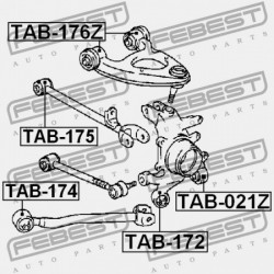 HÁTSÓ FELSŐ LENGŐKAR PERSELY TOYOTA CELSIOR UCF2 1994.10-2000.08 JP 48770-59025