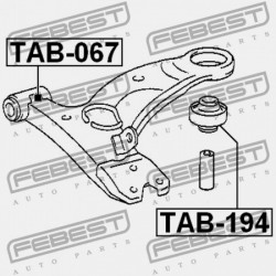 ELSŐ LENGŐKAR HÁTSÓ PERSELY TOYOTA CALDINA AT191,CT19,ET196,ST19 1992.11-2002.06 JP 48655-20261