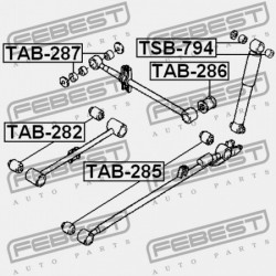HÁTSÓ VEZÉRLŐKAR PERSELY TOYOTA CAMI J100E,J102E,J122E 1999.05-2005.12 JP 48727-87404