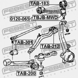 ELSŐ ALSÓ LENGŐKAR PERSELY TOYOTA CRESTA GX90,JZX9,LX90,SX90 1992.10-1996.09 JP 48654-30060