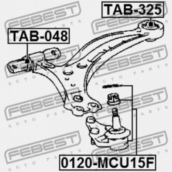ELSŐ LENGŐKAR HÁTSÓ PERSELY TOYOTA HARRIER ACU1,MCU1,SXU1 1997.12-2003.02 JP 48069-48010