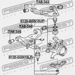 ELSŐ FELSŐ VEZÉRLŐKAR PERSELY TOYOTA HILUX GGN15,25,35,KUN1,2,3,LAN15,25,35,TGN1,26,36 200 48610-0K010