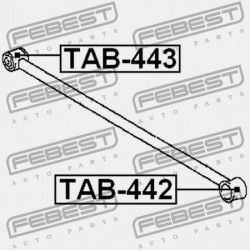 HÁTSÓ NYERGES RÚD PERSELY TOYOTA CORSA/TERCEL EL5,NL50 1994.09-1999.07 JP 48740-16080