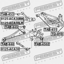 HÁTSÓ VEZÉRLŐKAR PERSELY TOYOTA RAV4 ACA3,ALA3,GSA33,ZSA3 2005.11-2012.12 GR 48730-42050