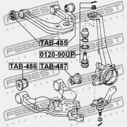 ELSŐ ALSÓ VEZÉRLŐKAR PERSELY TOYOTA TUNDRA GSK30,UCK3,4,VCK30,40 1999.02-2006.10 US 48654-34010