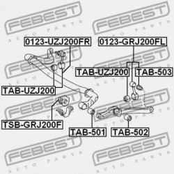 STAB TULE. ELÖL TOYOTA LAND CRUISER URJ202,UZJ200,VDJ200 2007.09- EU 48804-60120