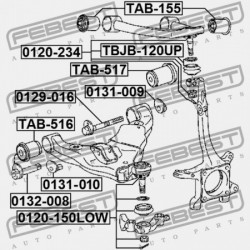 ELSŐ ALSÓ LENGŐKAR PERSELY TOYOTA LAND CRUISER PRADO GDJ150,GRJ150,KDJ150,LJ150,TRJ15 2 48655-60050