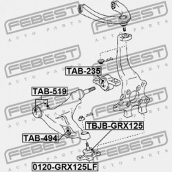 TOYOTA CROWN/MAJESTA GRS18,UZS18 2003.12-2008.12 JP ELSŐ LENGŐKAR PERSELY KÉSZLET 48620-30300