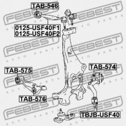 ELSŐ ALSÓ LENGŐKAR PERSELYE LEXUS LS460/460L USF4 2006.08-2012.09 EU 48660-59016