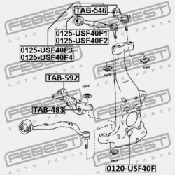 HÁTSÓ ALSÓ LENGŐKAR PERSELYE LEXUS LS460/460L USF4 2012.09- EU 48620-50131