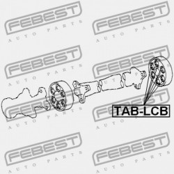 KARDÁNCSUKLÓS TENGELYKAPCSOLÓ PERSELY TOYOTA ESTIMA TCR1,2 1990.05-1999.12 JP 04374-28010