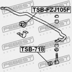 ELSŐ STABILIZÁTOR RÚD PERSELY TOYOTA LAND CRUISER 100 HDJ100,UZJ100 1998.01-2007.08 EU 48849-60010