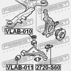 ELSŐ ALSÓ VEZÉRLŐKAR PERSELY VOLVO V70 2000-2008 31360784
