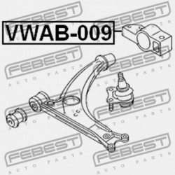 HÁTSÓ LENGŐKAR PERSELY ELÖL AUDI Q3 2012- MEX 3C0199231E