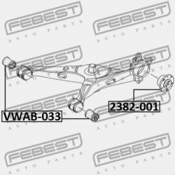 HÁTSÓ LENGŐKAR PERSELY VOLKSWAGEN TRANSPORTER 7H 2003-2010 MEX 7H8501131