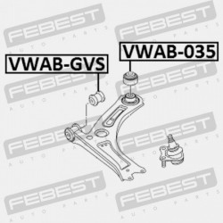 HÁTSÓ VEZÉRLŐKAR PERSELY ELSŐ AUDI A3/S3/SPORTB./LIM./QU 2013- RDW 5C0407183A