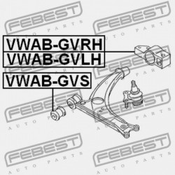 ELSŐ LENGŐKAR PERSELY ELÖL AUDI A3/S3/SPORTB./LIM./QU 2004-2013 RDW 1K0407182