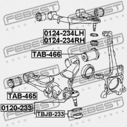 JOBB ELSŐ FELSŐ LENGŐKAR TOYOTA LAND CRUISER URJ202,UZJ200,VDJ200 2007.09- EU 48610-60060