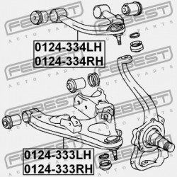 BAL ELSŐ ALSÓ VEZÉRLŐKAR TOYOTA LAND CRUISER 100 HDJ100,UZJ100 1998.01-2007.08 EU 48640-60010