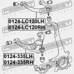 BAL ELSŐ ALSÓ KORMÁNYKAR TOYOTA LAND CRUISER PRADO GRJ12,KDJ12,RZJ12,TRJ12,VZJ12 2002 48069-60010