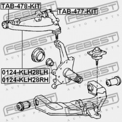 BAL ELSŐ FELSŐ LENGŐKAR TOYOTA HIACE FURGON,COMMUTER LH1,RZH10,11,125,135,15 1989.08-20 48067-29025