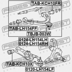 JOBB ELSŐ FELSŐ LENGŐKAR TOYOTA HIACE FURGON,COMMUTER LH1,RZH10,11,125,135,15 1989.08-20 48066-29075