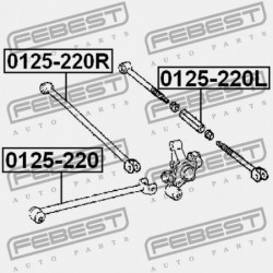 HÁTSÓ KERESZTIRÁNYÚ ÁLLÍTHATÓ RÚD TOYOTA AVENSIS AT22,AZT220,CDT220,CT220,ST220,ZZT22 1997.10- 48730-05030