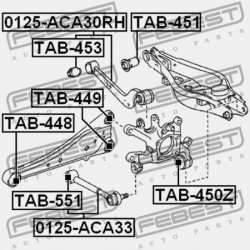 TOYOTA RAV4 ACA3,ALA3,GSA33,ZSA3 2005.11-2012.12 GR HÁTSÓ KERESZTIRÁNYÚ RÚD A TOYOTA RAV4 ACA3,ALA3,GSA33,ZSA3 2005.11-2012.12