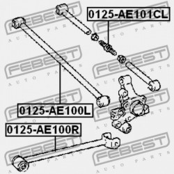 HÁTSÓ KERESZTIRÁNYÚ RÚD ÁLLÍTHATÓ TOYOTA COROLLA SED/CP/WG AE10,CE100,EE10 1991.08-2001.11 GR 48730-12150
