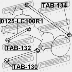 HÁTSÓ HOSSZANTI RÚD TOYOTA LAND CRUISER 100 HDJ100,UZJ100 1998.01-2007.08 EU 48710-60080