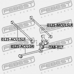 HÁTSÓ KERESZTIRÁNYÚ RÚD TOYOTA KLUGER L/V ACU2,MCU2 2000.11-2007.05 JP 48730-48051