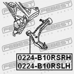 BAL ELSŐ FELSŐ LENGŐKAR NISSAN ALMERA UK MÁRKA N16E 2000.02-2006.11 EL 54501-95F0A