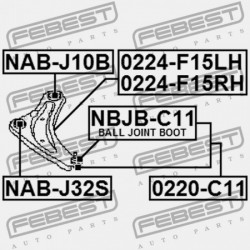 BAL ELSŐ FELSŐ LENGŐKAR NISSAN JUKE F15 2010.06- JP 54501-1KA0B