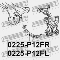 JOBB ELSŐ RÚD NISSAN PRIMERA P12E 2002.01-2007.05 EL 54524-AV601