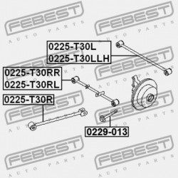 BAL HÁTSÓ KERESZTIRÁNYÚ RÚD NISSAN X-TRAIL T30 2004.03-2006.12 CA 55120-8H505